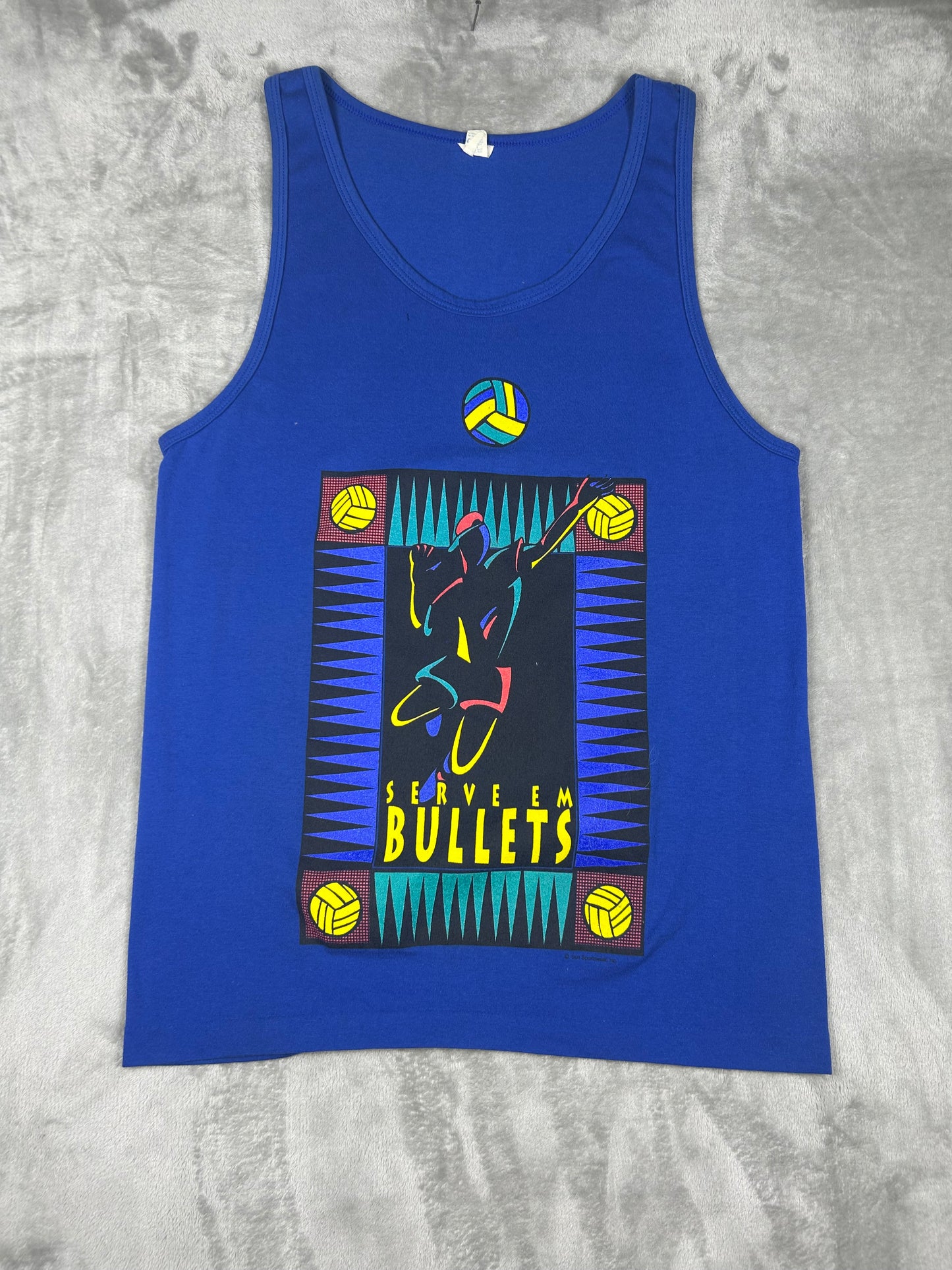 1980s “Serve em Bullets” Volley ball tank top